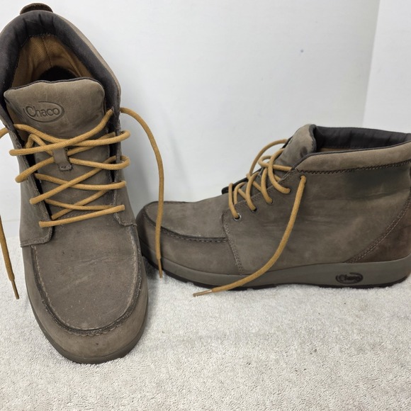 Chaco Other - Chaco Brio Moc Toe Men's Size 11.5 Casual Lace-Up Leather Boots Brown J150179